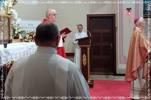 Msza św. z udzieleniem Sakramentu Bierzmowania uczniom klasy VIII sprawowana pod przewodnictwem Ks. Biskupa Marka Szkudło, Administratora naszej Archidiecezji. - 02.04.2025